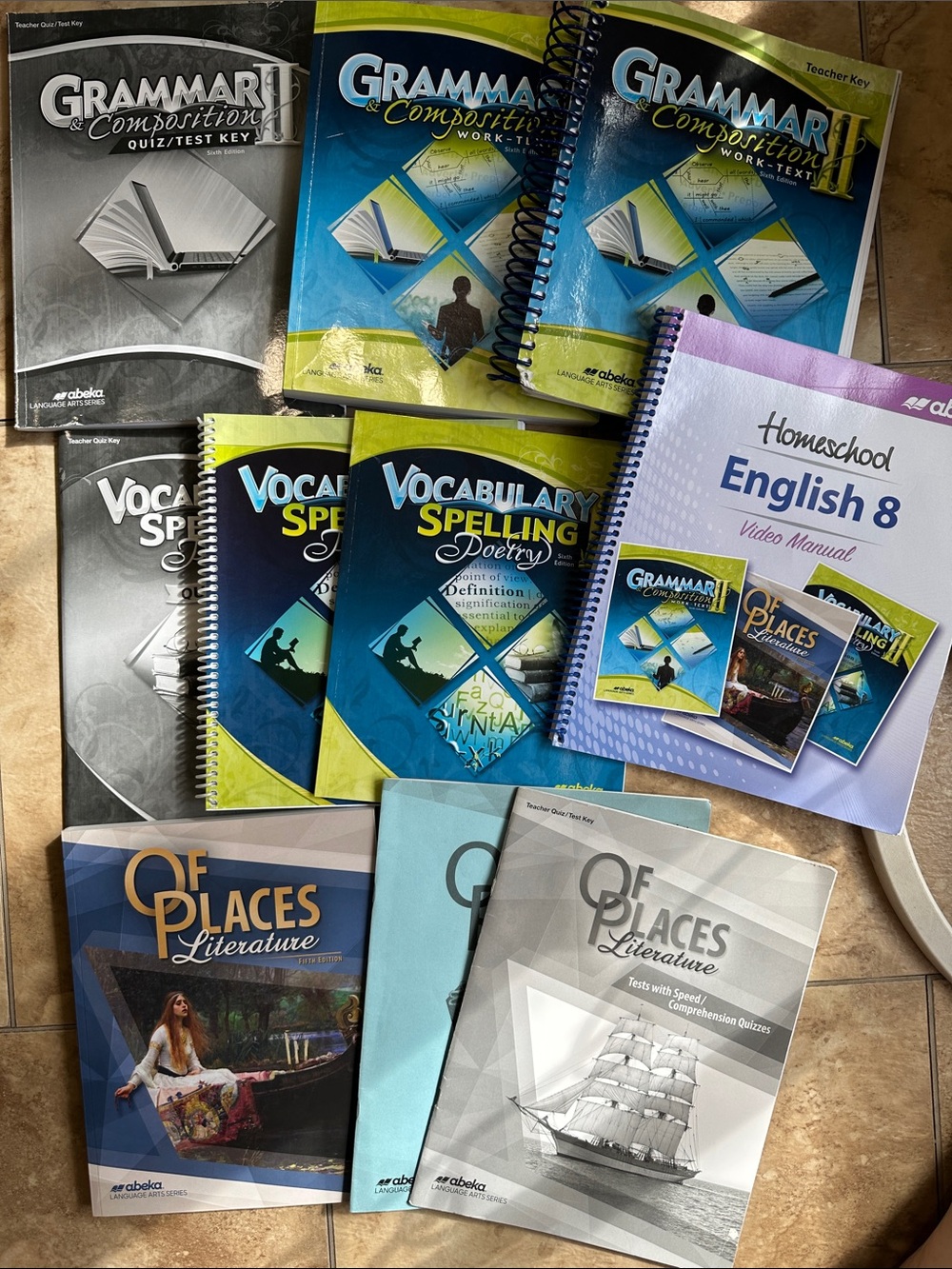 Abeka Homeschool English & Literature Curriculum Set - English 8th grade